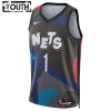 Dres Brooklyn Nets Mikal Bridges Nike 2023-24 City Edition Crno Swingman - Dječji